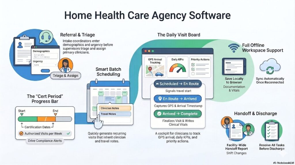home health care agency software